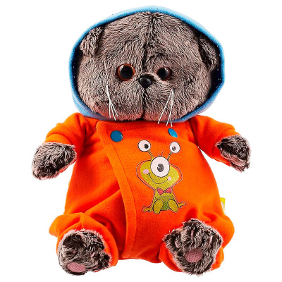 Мягкая игрушка Кот Басик Baby в комбинезоне с монстриком Budi Basa BB-075 1